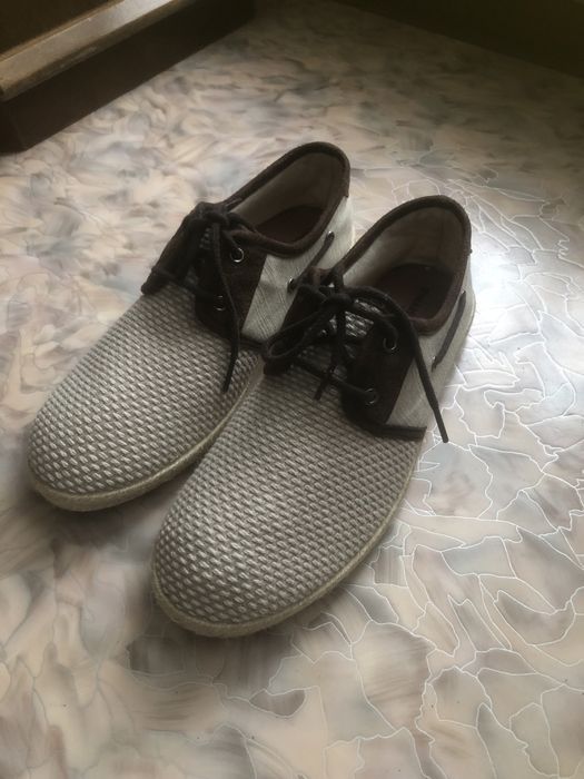 Мокасины мужские тканевые