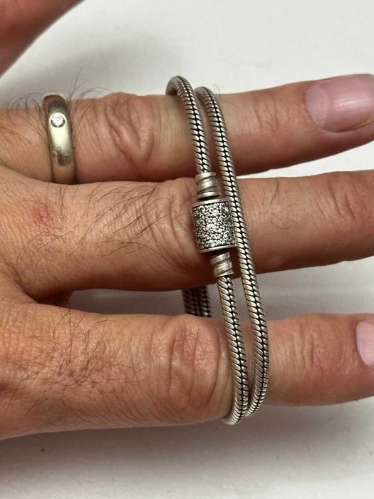 BRATARA DUBLA ARGINT 925 - PANDORA - ALE - 24g - Originala !