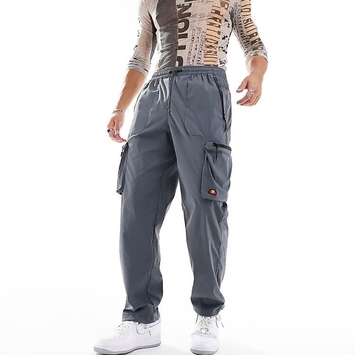 Мъжки карго панталон Ellesse "Squadron" – Streetwear & Utility (Сив)