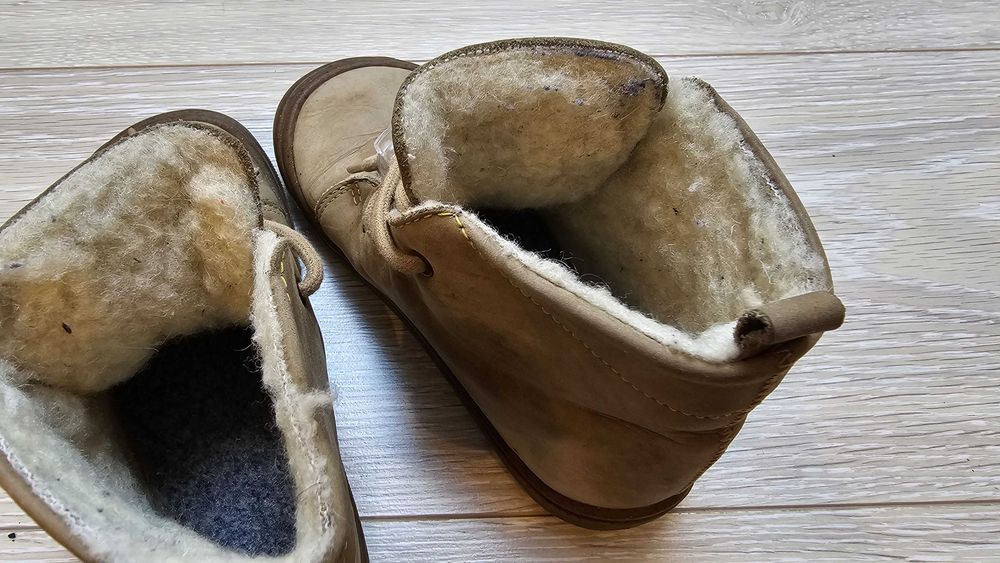 Ghete Barefoot iarna Tikki piele naturala imblanite nr 28 + ghete Reserved imblanite nr 27