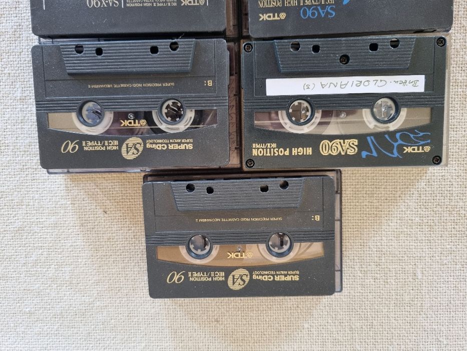 Pachet 5 buc Casete Audio Chrome TDK SA 90. Stare buna.