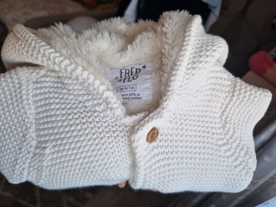 Jacheta tricotata bebeluși 0-1 luni