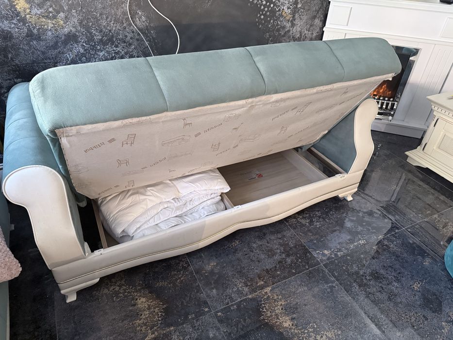 vand canapea 2 locuri Bellona, extensibila cu lada, 140 cm/120 cm