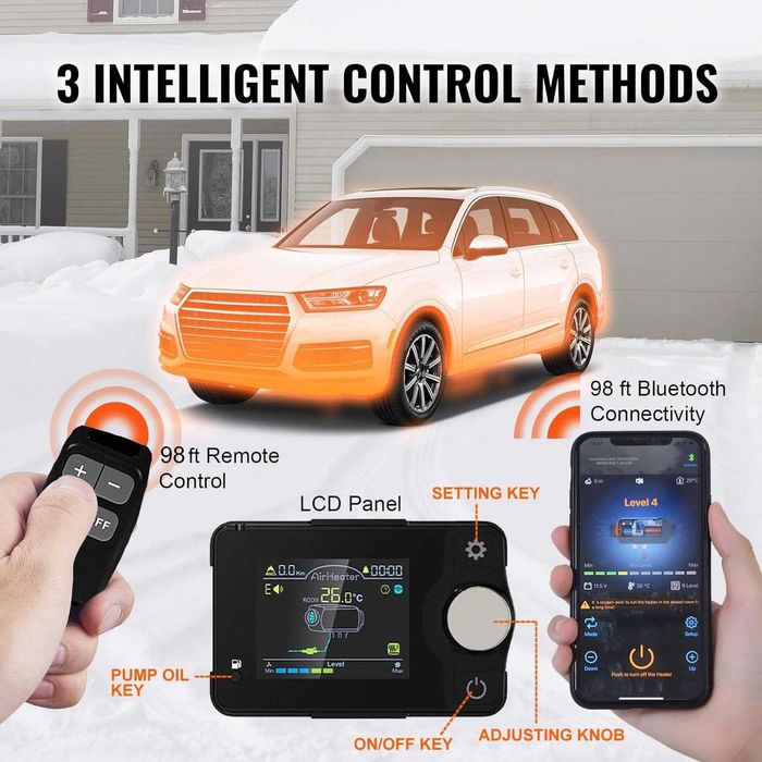 Webasto STANIS Sirocou 12V  8 kw + bluetooth auto portabil soba Vevor