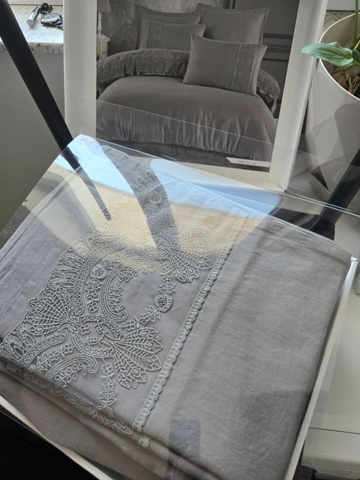 Сиви чаршафи памук сатен