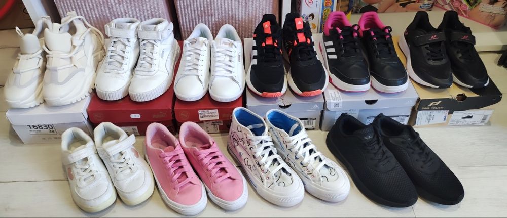 Маратонки Puma, Adidas  34,35,37 номер