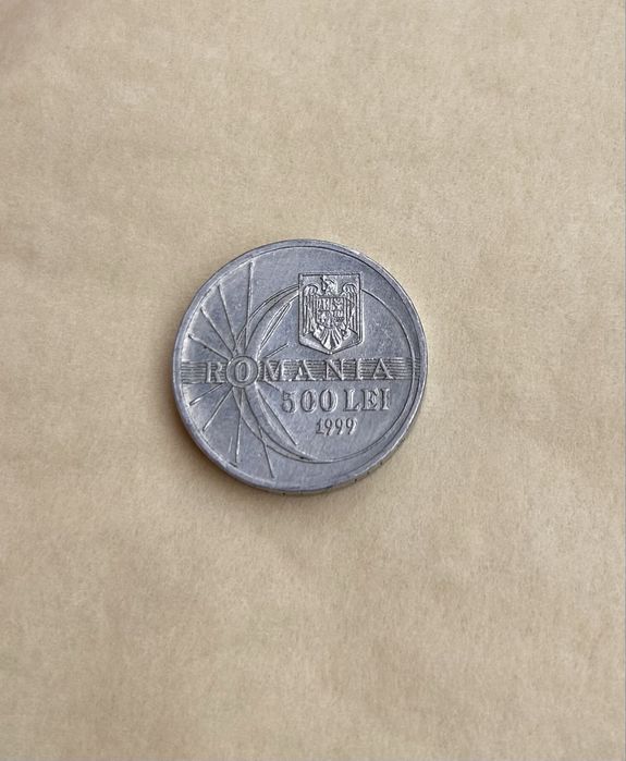 Moneda 500 Lei 1999, eclipsa de soare