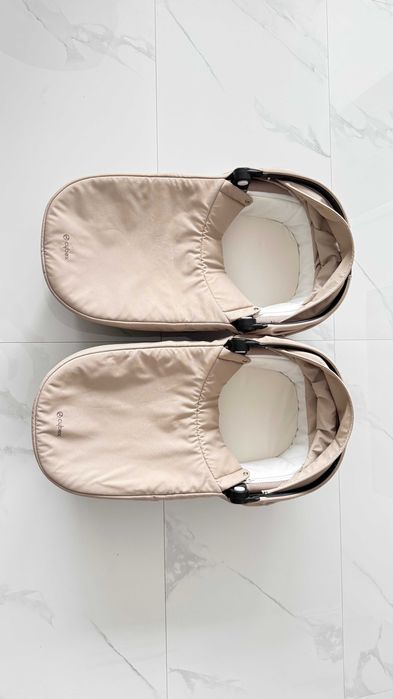 2 landouri CYBEX Gazelle S Almond Beige – Gazelle/e-Gazelle pentru gemeni