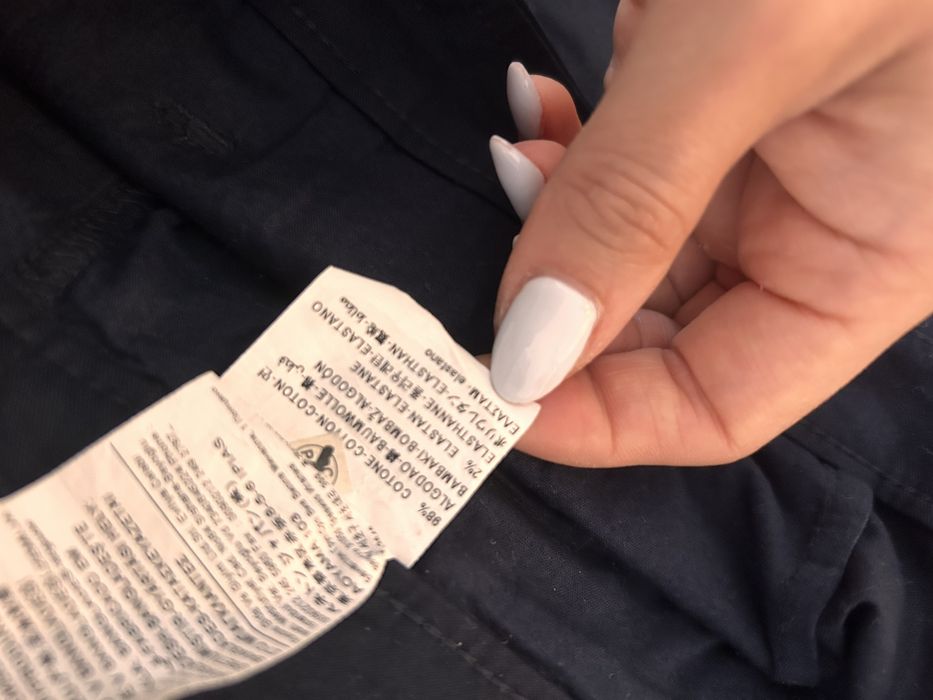 Мъжки панталони на Sisley - син и черен