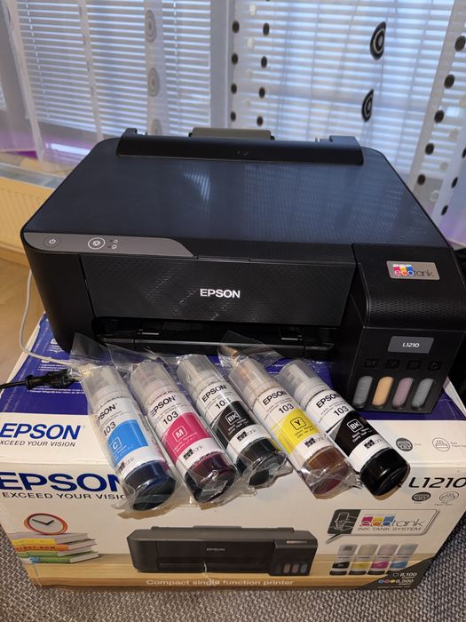 Imprimantă Epson EcoTank L1210, stare foarte bună, cerneală nefolosită