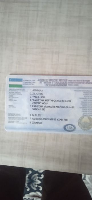 Zil Sotiladi Bartavoy Gbaspg propan