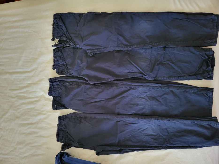 Lot trening, pantaloni twill, hanorac, haine scoala 134, 8-9 ani H&M