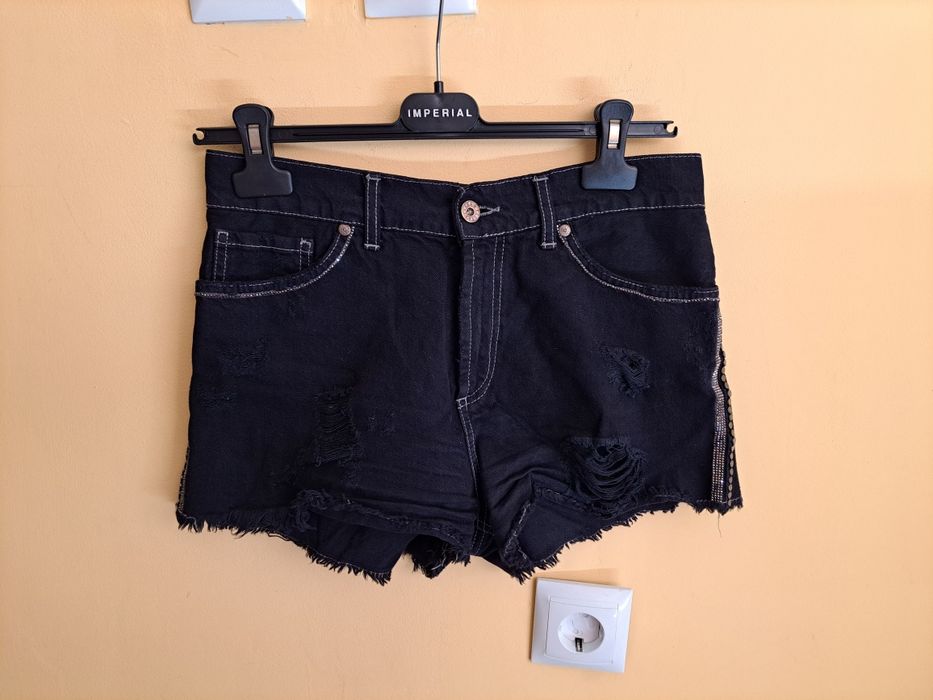 Къси панталонки Alessa,Madness National, Rosso Disera