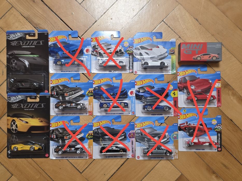 Hot Wheels , Mini GT-  Nissan, Porsche, Lamborghini
