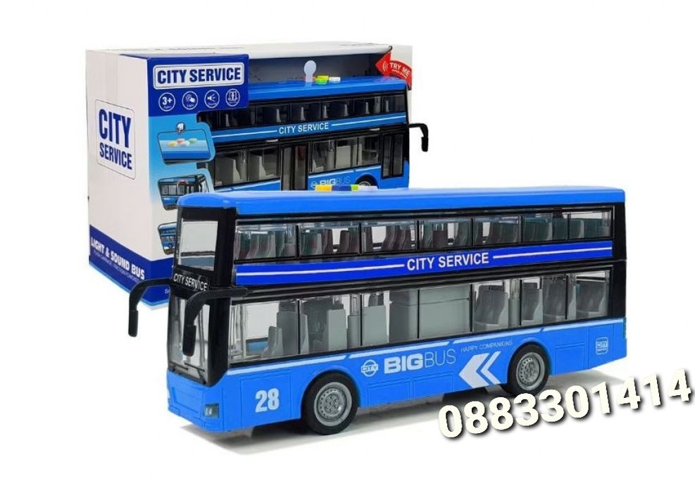 Детски двуетажен автобус, Звук и светлини