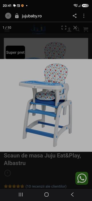 Scaun de masa multifuncțional