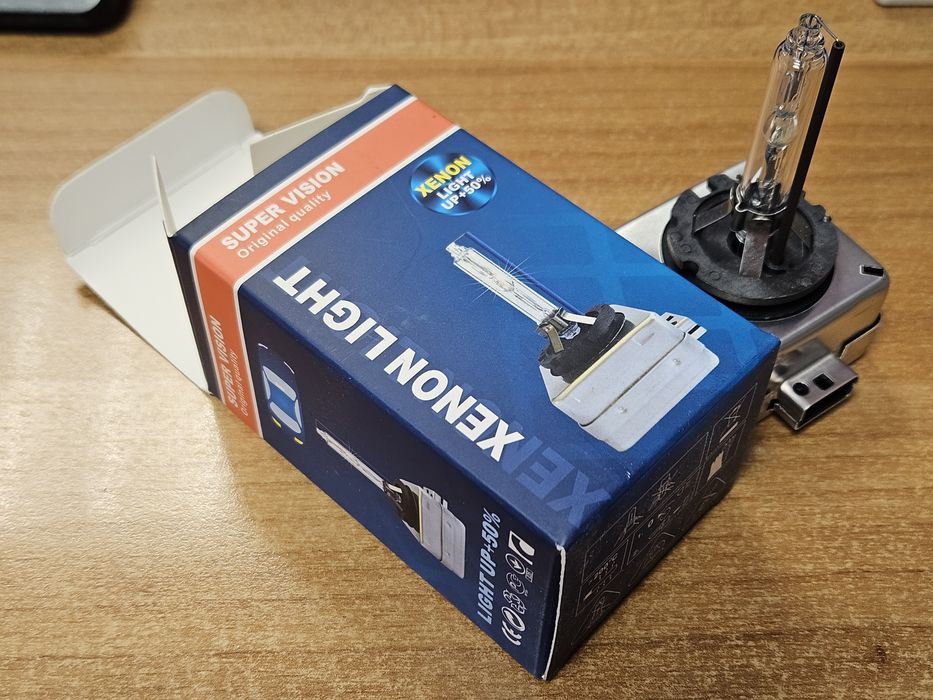 D1S Крушки XENON LIGHT SUPER VISION 4300K/5000K/6000K +50%