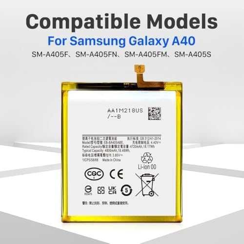 Нова Вътрешна батерия за Galaxy A40 A405F 4800mAh +инструменти телефон