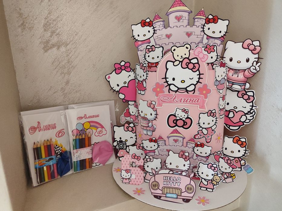 Торта с картинки или персонализирани книжки за оцветяване 30 деца