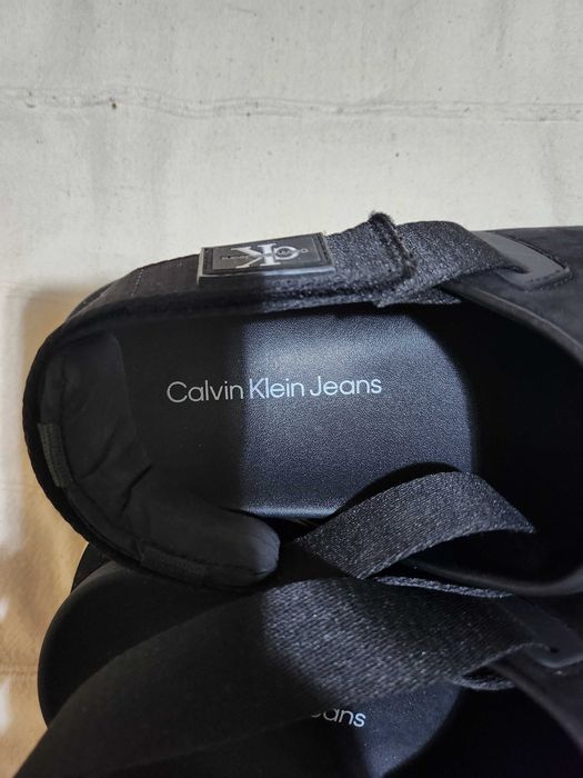 Vand saboti Calvin Klein jeans din piele intoarsa