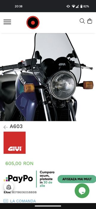 Vand parbriz moto Givi A603