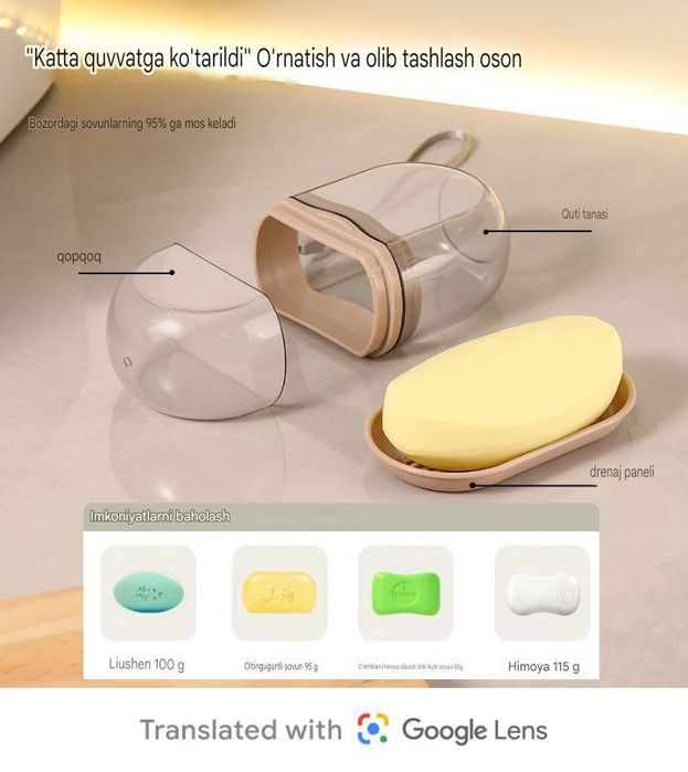 Sovun idish germetik