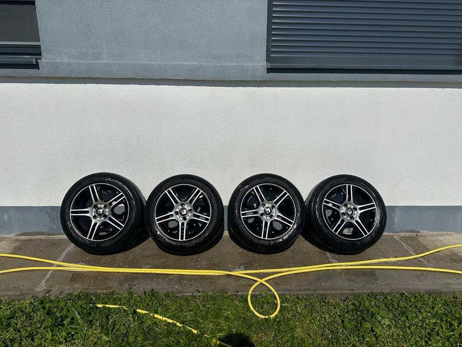 Set Jante MSW 11 15" 4x100 cu Anvelope Vară Hankook 185/60 R15