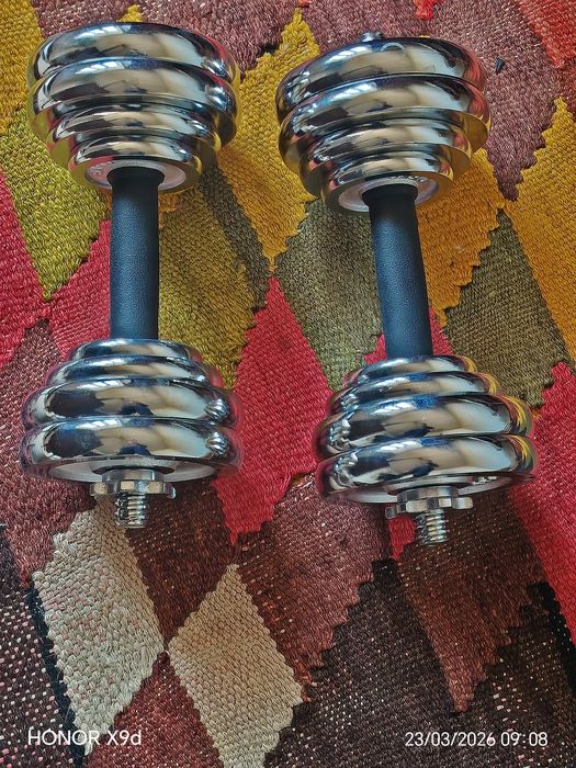 Gantel 30kg lik kaplek ishtanki ham boladi