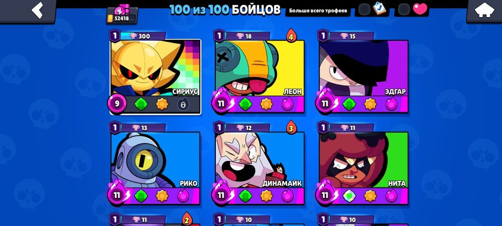 Аккаунт в бравл Старс