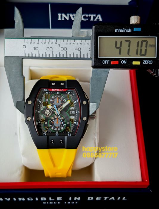 INVICTA Strada Yellow 47 mm, Инвикта нов ръчен часовник