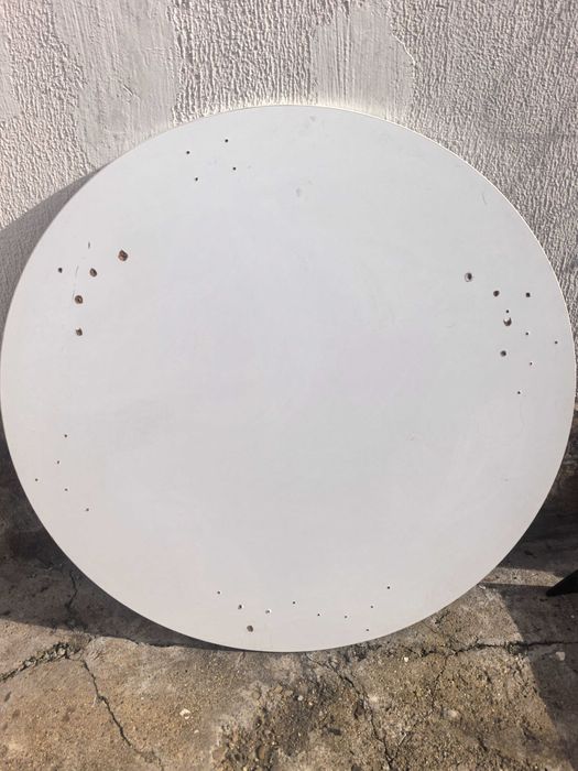 Кръгла маса Ø120 см | 4 метални регулируеми крака | Височина 70 см