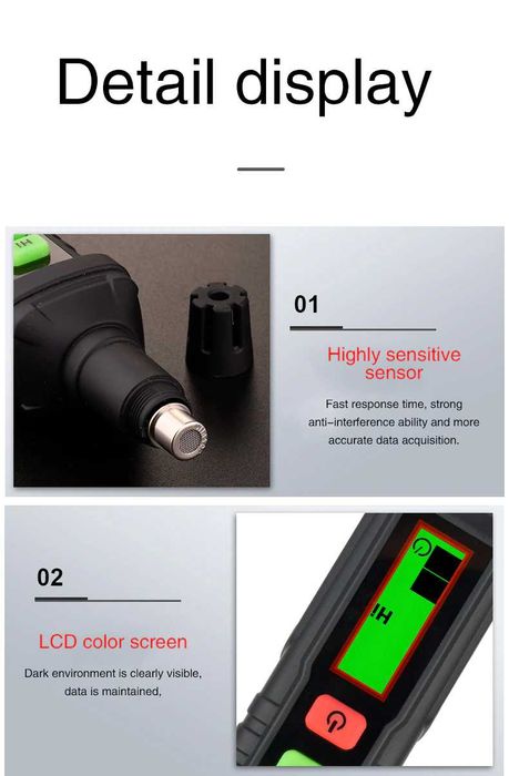 Detector de gaze portabil metan propan gaz natural