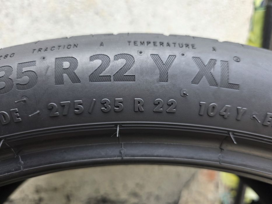 Vând două anvelope de vara continental  275 35 22 dot 0325
