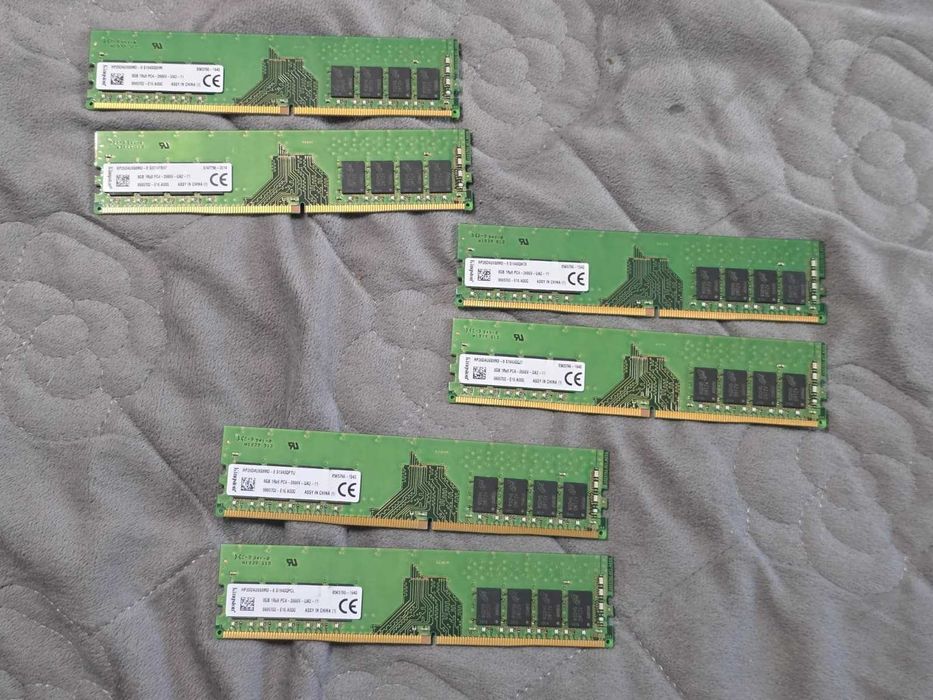 Memorii RAM Desktop Kingston 16GB Kit (2x8GB) DDR4 2666MHz CL19 PC4-2666V HP26D4U9S8MD-8