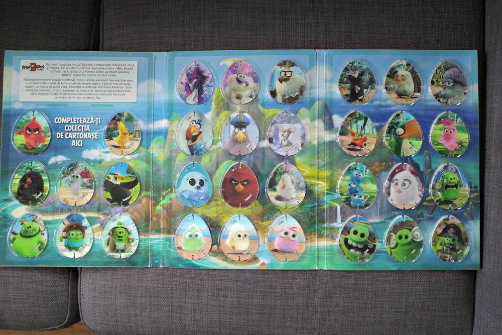 album Angry Birds 2 Carrefour + cartonase holografice