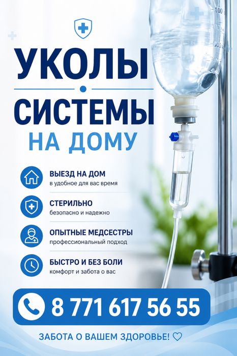 Уколы и капельницы на дому