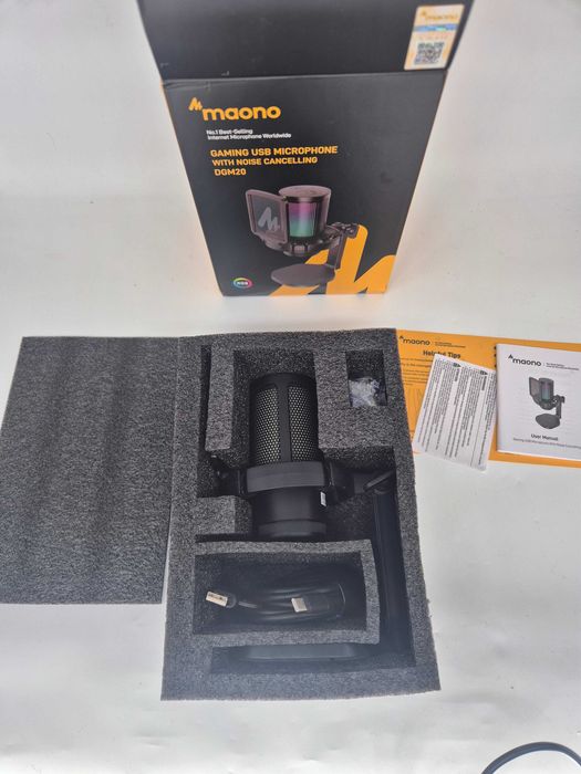 [REDUCERE-38%][Garantie 1 AN] Microfon USB gaming MAONO DGM20 RGB