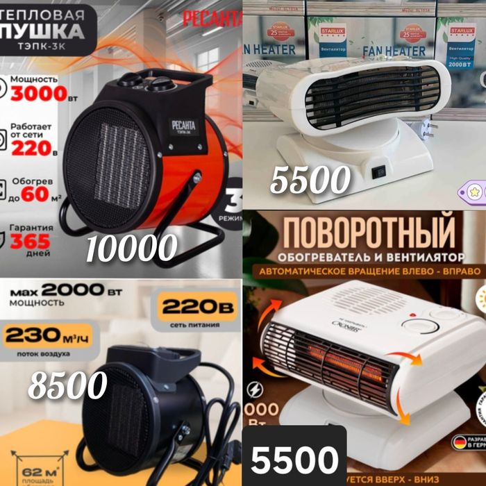 Обогреватель. Тепловая пушка. Ветродуй. Пушка-обогреватель