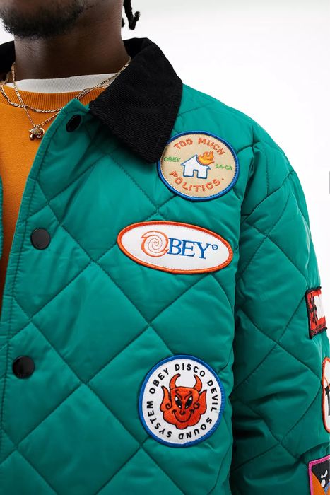 OBEY Collectors Quilted Jacket ОРИГИНАЛНО мъжко яке - М-L