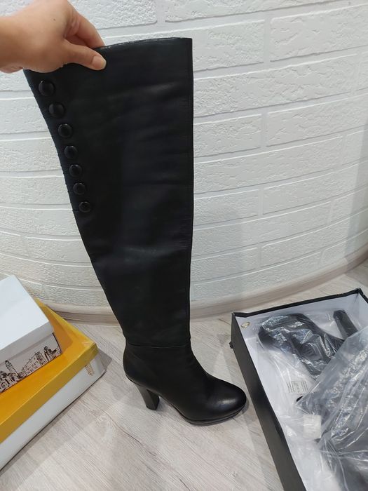 Новые ботфорты, натуральная кожа