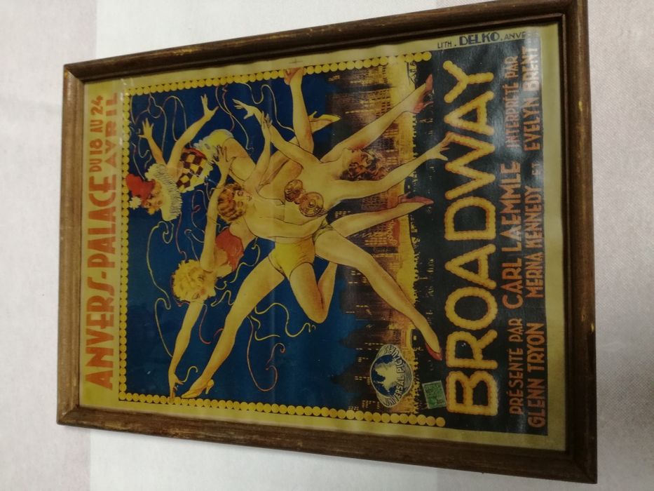 Ретро плакат,реклама бар,кафе Campari,Camels,Broadway