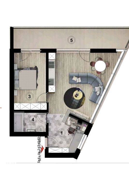 Apartament cu vedere superba asupra parcului Gheorgheni( TVA inclus)