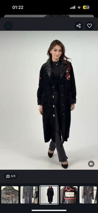 Чапан современный на подкладе