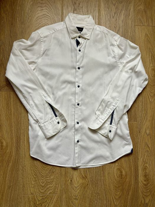 Camasa alba Massimo Dutti, marimea M, slim fit