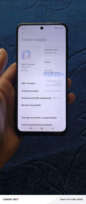 Redmi Note 10T 4/128