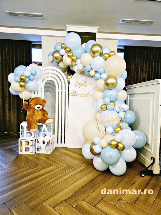 Decor botez fetite | decor botez baietei | panou foto botez | DaniMar