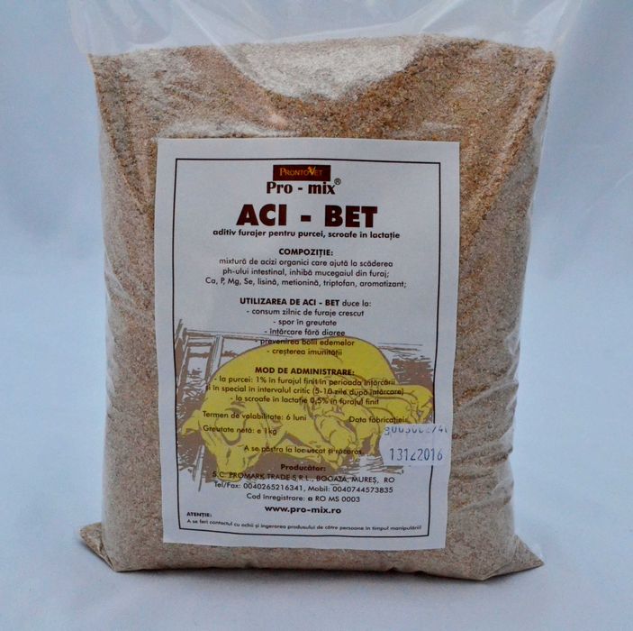 Acibet adtiv furajer pentru animale, 1 kg