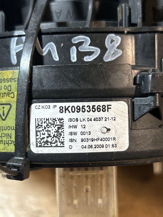 Spirala volan cu manete Audi A4B8 , 8K0953568F