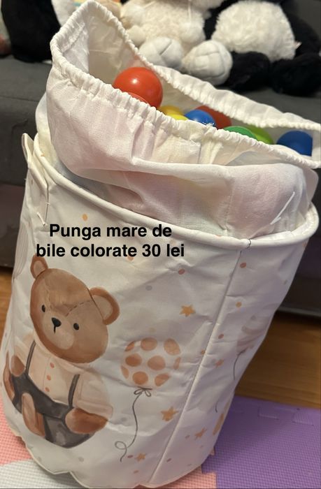 Sac de bile mare si lego din lemn
