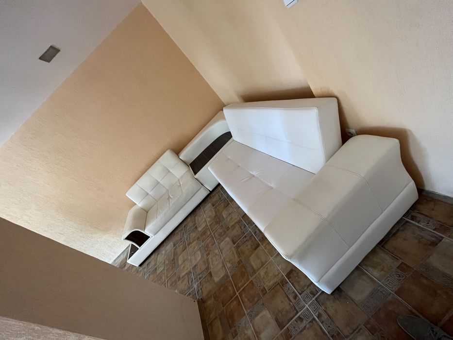 Холова гарнитура кожена с функция сън